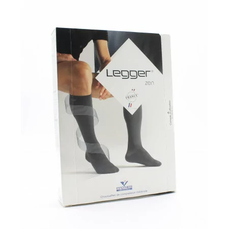 Legger Zen Chaussettes de Compression Médicale T1 Normal Noir - Univers Pharmacie