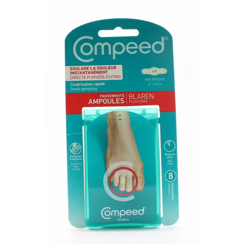 Compeed Pansements Ampoules aux Orteils X8 Compeed Pansements Ampoules aux Orteils X8