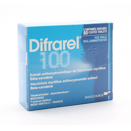 Difrarel 100 60 comprimés - Univers Pharmacie