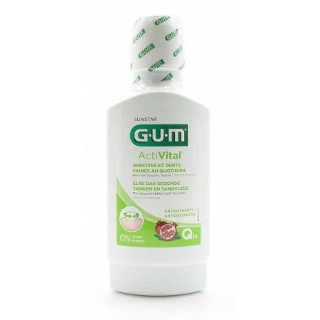 GUM ActiVital Q10 Bain de Bouche 300ml - Univers Pharmacie