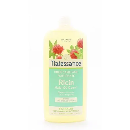 Natessance Huile Capillaire Fortifiante Ricin 250ml - Univers Pharmacie