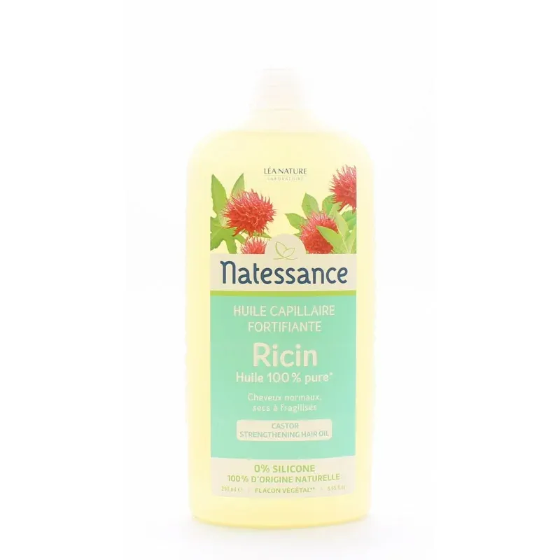Natessance Huile Capillaire Fortifiante Ricin 250ml - Univers Pharmacie