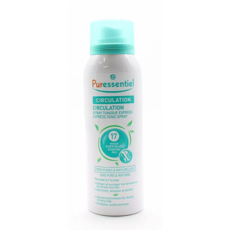Puressentiel Circulation Spray Tonique Express 100ml - Univers Pharmacie Puressentiel Circulation Spray Tonique Express 100ml - Univers Pharmacie