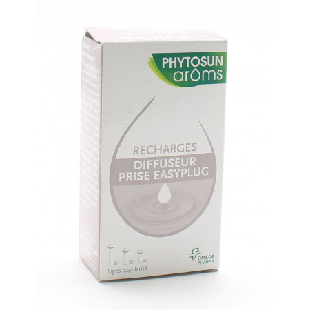 Phytosun Arôms Recharges Diffuseur Prise Easyplug 4 tiges - Univers Pharmacie