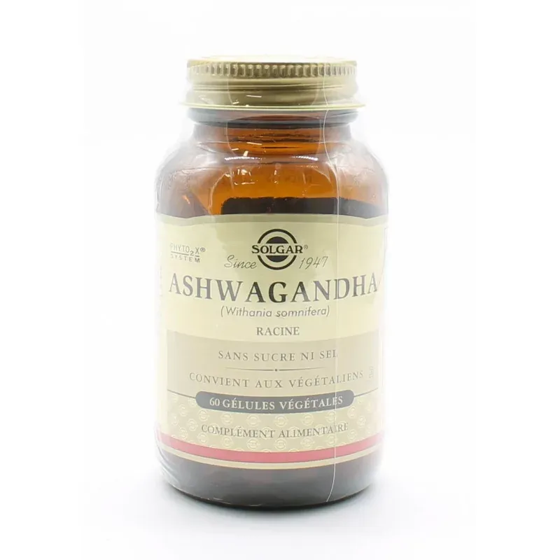 Solgar Ashwagandha 60 gélules - Univers Pharmacie Solgar Ashwagandha 60 gélules - Univers Pharmacie