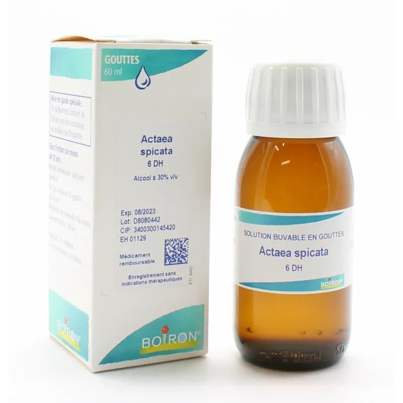 Boiron Actaea Spicata 6DH Solution Buvable en Gouttes 60ml  - Univers Pharmacie