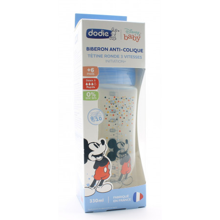 Dodie Biberon Anti-colique Disney Baby Mickey +6mois 330ml - Univers Pharmacie
