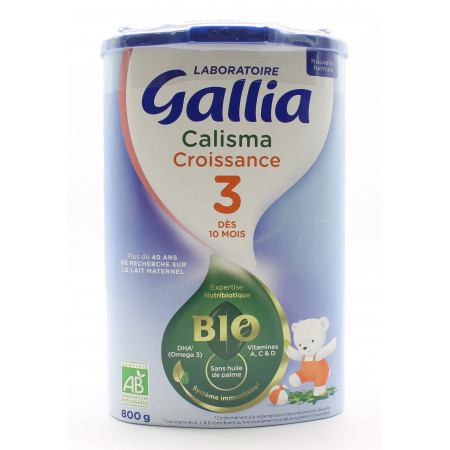 Gallia Calisma Croissance 3 Bio 800g - Univers Pharmacie