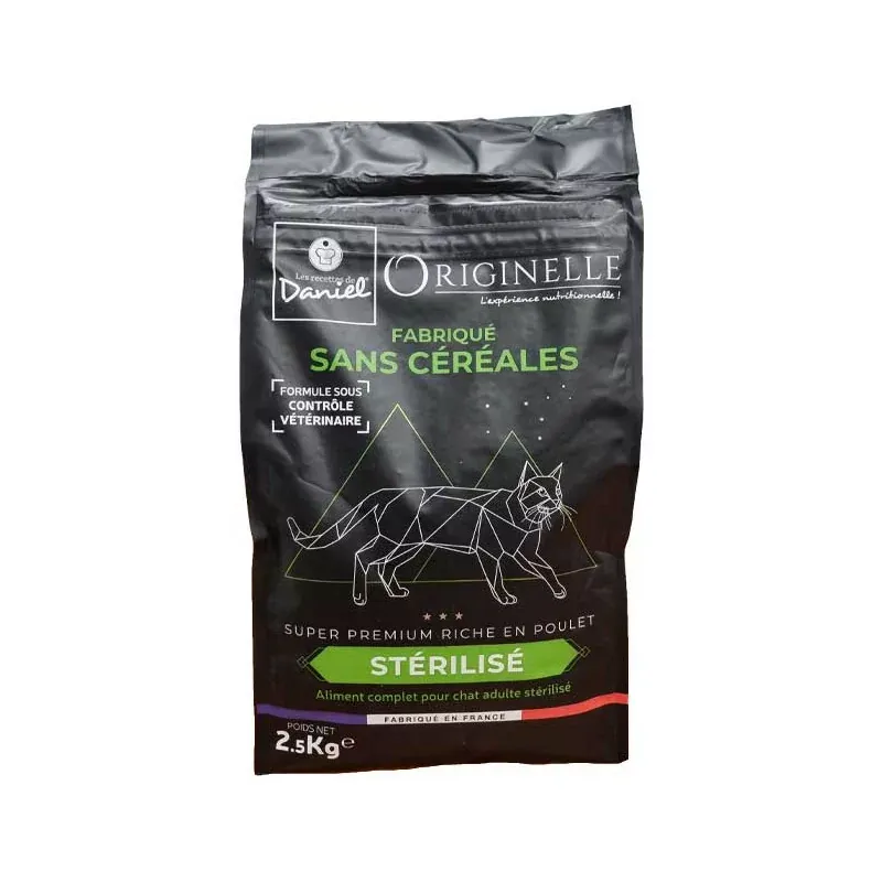 Les Recettes de Daniel Originelle Sans Céréales Poulet Chat Stérilisé 2,5kg - Univers Pharmacie