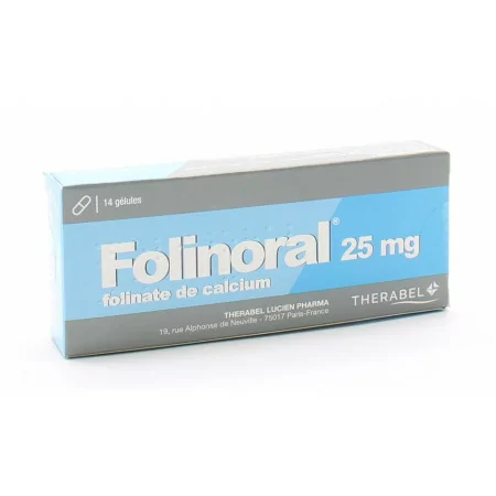 Folinoral 25mg 14 gélules - Univers Pharmacie