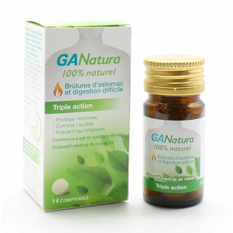 GaNatura Brûlures d'Estomac 14 comprimés - Univers Pharmacie