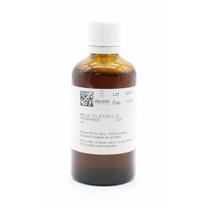 Weleda W886 Malva Sylvestris D1 Solution Buvable  60ml - Univers Pharmacie