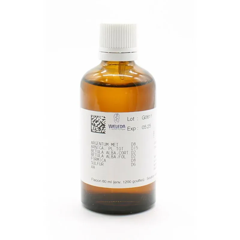 Weleda W353 Argentum Met D8 Solution Buvable 60ml - Univers Pharmacie