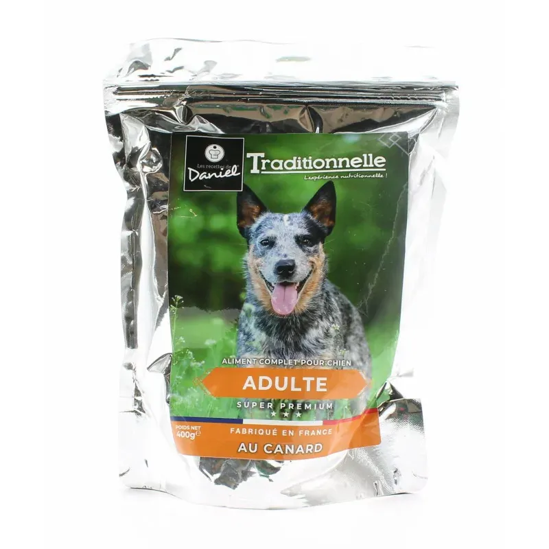 Les Recettes de Daniel Traditionnelle Chien Adulte Canard 400g - Univers Pharmacie