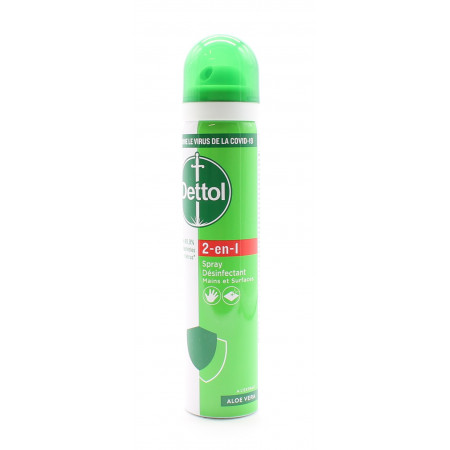 Dettol 2-en-1 Spray Désinfectant 90ml - Univers Pharmacie