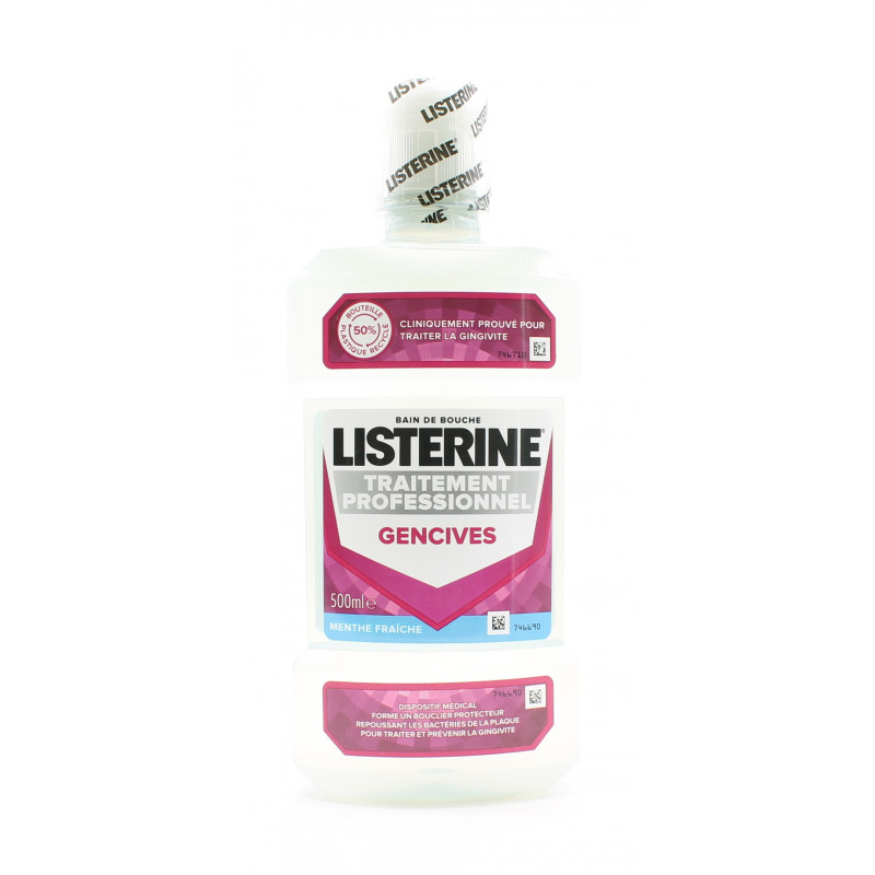 Listerine Traitement Professionnel Gencives Menthe Fraîche 500ml - Univers Pharmacie Listerine Traitement Professionnel Gencives Menthe Fraîche 500ml - Univers Pharmacie