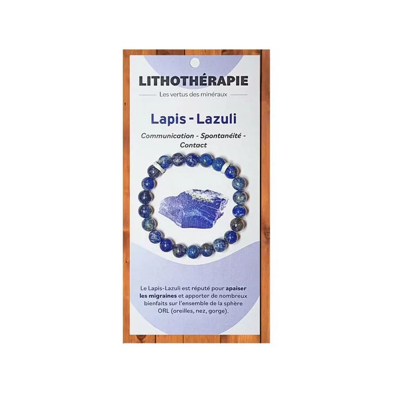 Bracelet Lapis Lazuli Pour Homme  Bracelet Pierre Lithothérapie