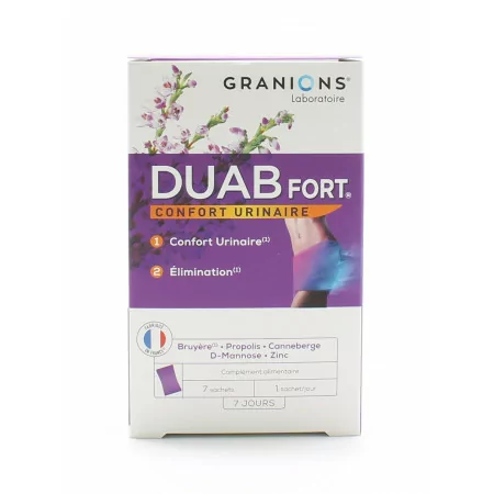 Granions Duab Fort Confort Urinaire 7 sachets - Univers Pharmacie