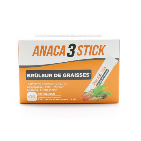 Anaca3 Stick Brûleur de Graisses 14 sticks - Univers Pharmacie