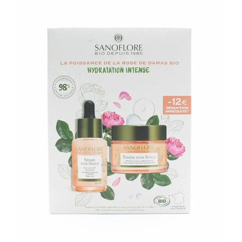 Sanoflore Coffret Hydratation Intense Rosa Fresca - Univers Pharmacie