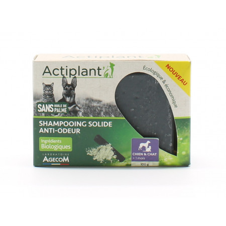Actiplant' Shampooing Solide Anti-Odeur Chien et Chat 100g - Univers Pharmacie