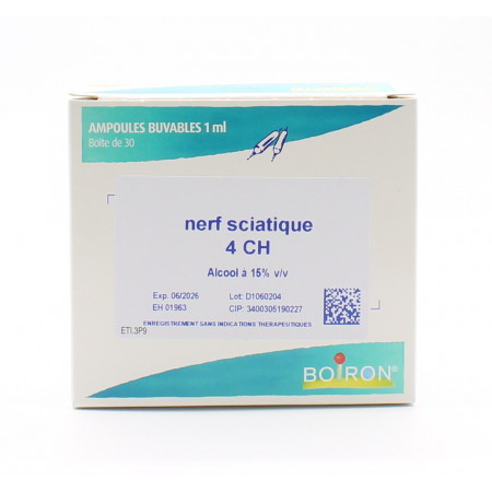 Boiron Nerf Sciatique 4CH 30 ampoules - Univers Pharmacie