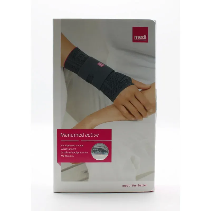 Medi Manumed Active Orthèse de Poignet-Main Droit Taille 4 Grise - Univers Pharmacie