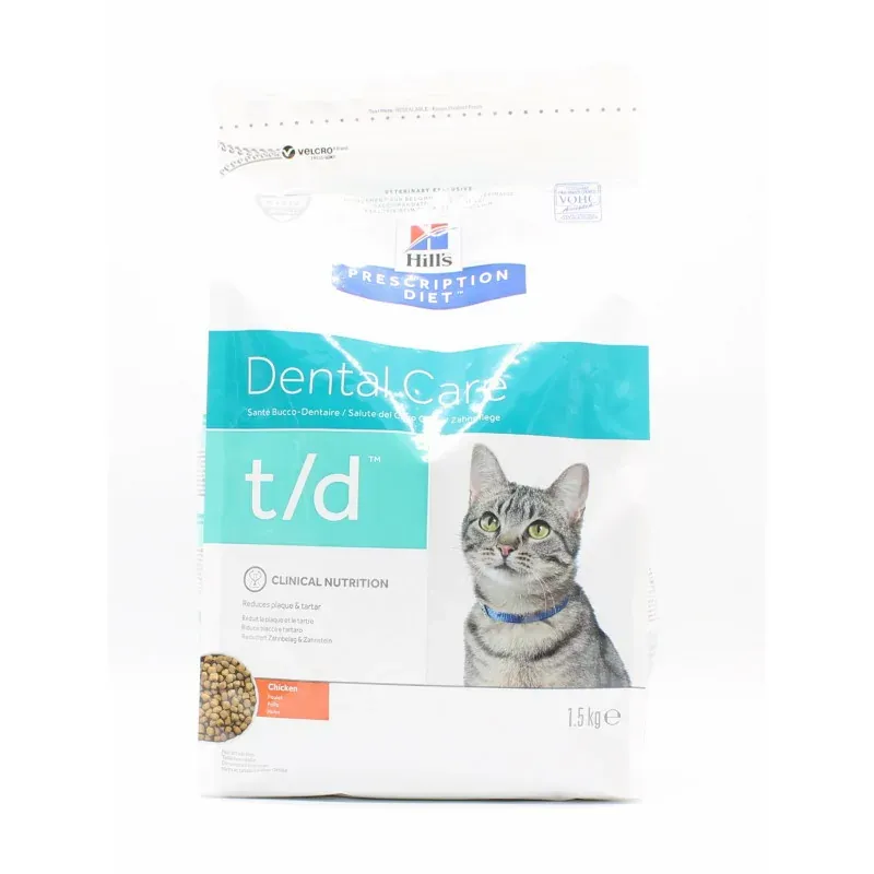 Croquettes Hill's Prescription Diet Dental Care t/d Croquettes Diet 1,5kg - Univers Pharmacie