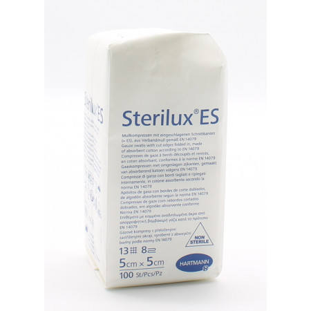 Sterilux ES Compresses de gaze 5X5cm 100 pièces - Univers Pharmacie