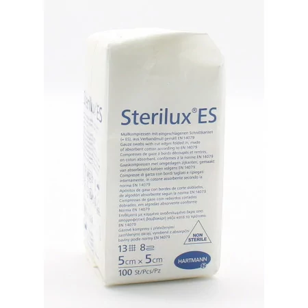 Sterilux ES Compresses de gaze 5X5cm 100 pièces - Univers Pharmacie