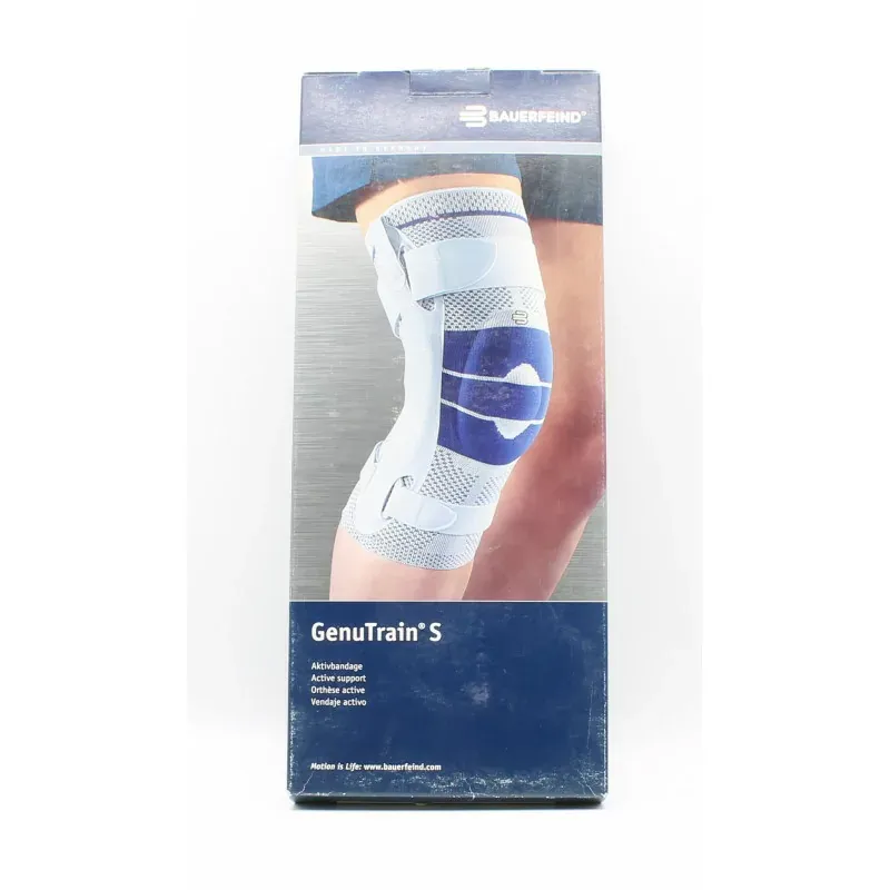 Bauerfeind GenuTrain S Genouillère Articulée Droite Taille 1 Titan - Univers Pharmacie
