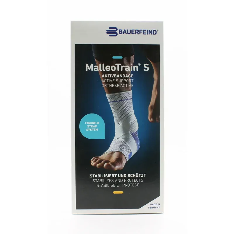 Bauerfeind MalleoTrain S Orthèse Active Gauche Taille 5 - Univers Pharmacie