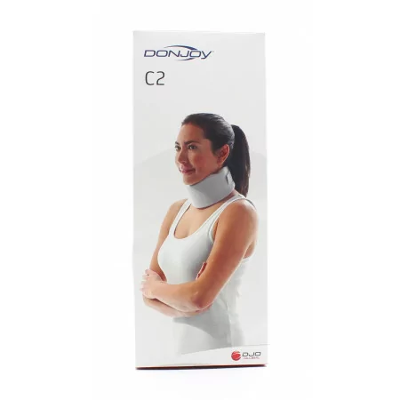 Donjoy Collier Cervical C2 Taille 2 Gris H9,5cm - Univers Pharmacie