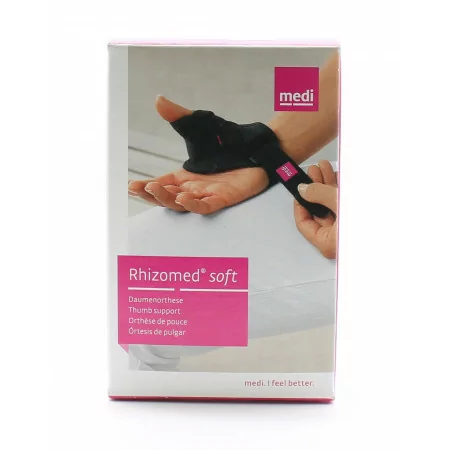 Medi Rhizomed Soft Orthèse Pouce Taille 2 Noir - Univers Pharmacie