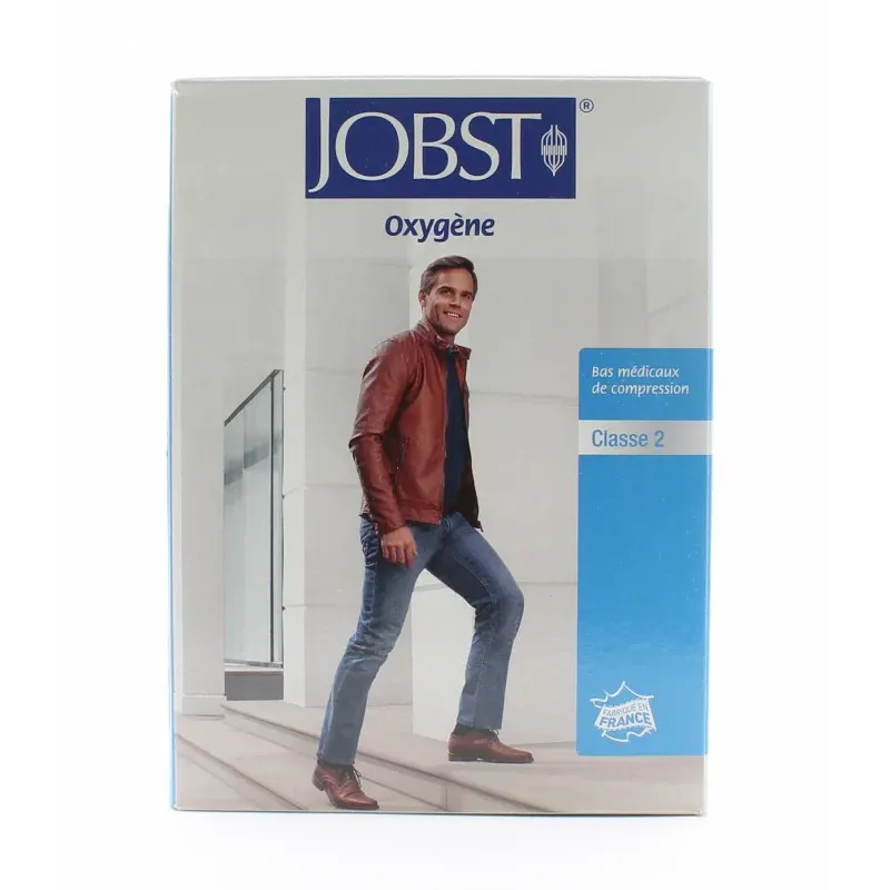 Jobst Oxygène Bas Jarret Homme T2L Gris - Univers Pharmacie Jobst Oxygène Bas Jarret Homme T2L Gris - Univers Pharmacie