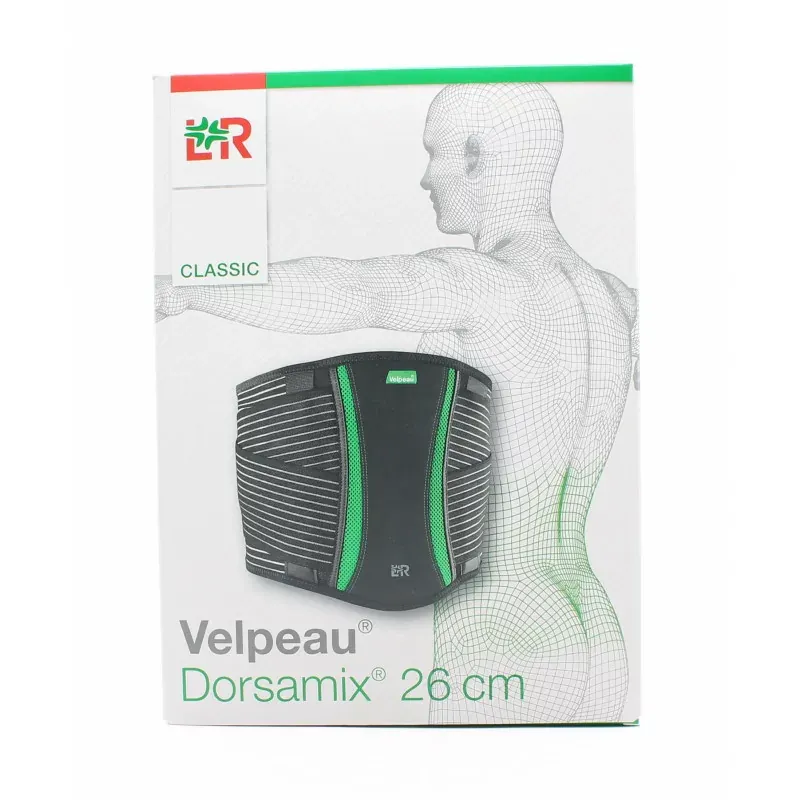 L&R Velpeau Dorsamix Ceinture Lombaire Taille 5 H26cm - Univers Pharmacie