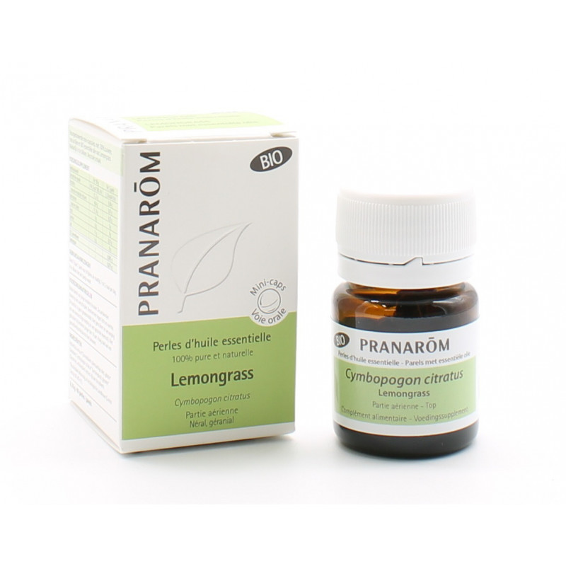 Pranarôm Bio Perles d'Huile Essentielle Lemongrass X60 - Univers Pharmacie