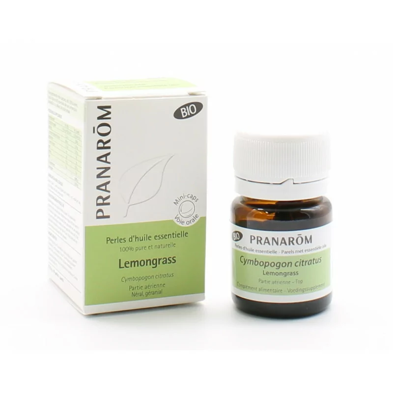 Pranarôm Bio Perles d'Huile Essentielle Lemongrass X60 - Univers Pharmacie