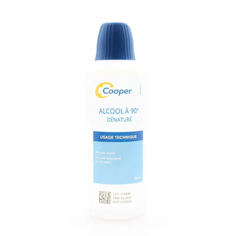 Cooper Alcool à 90° Dénaturé 250ml - Univers Pharmacie