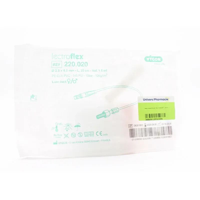 Vygon Prolongateur Polyvalent 25cm REF 220.020 - Univers Pharmacie
