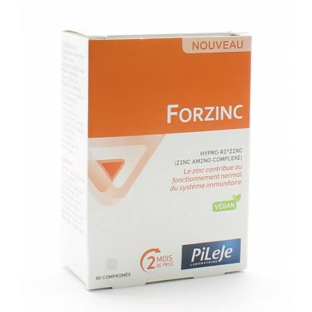 PiLeJe Forzinc 60 comprimés - Univers Pharmacie