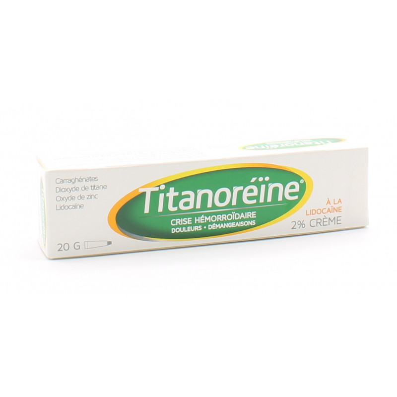 Titanoréïne 2% Crème à la Lidocaïne 20 g - Univers Pharmacie