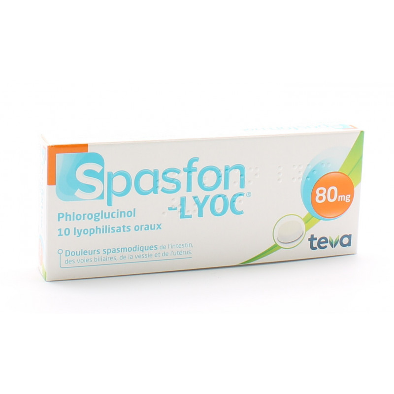 Spasfon Lyoc 80mg 10 lyophilisats oraux - Univers Pharmacie