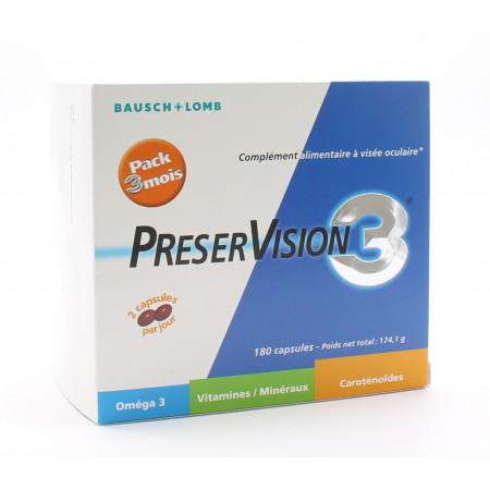 Preservision Pack 3 mois 180 capsules - Univers Pharmacie