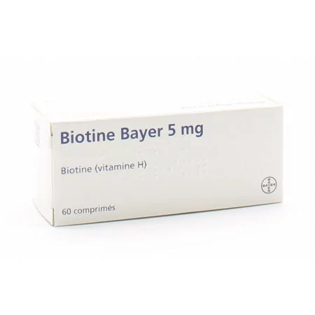 Bayer Biotine 5mg 60 comprimés - Univers Pharmacie
