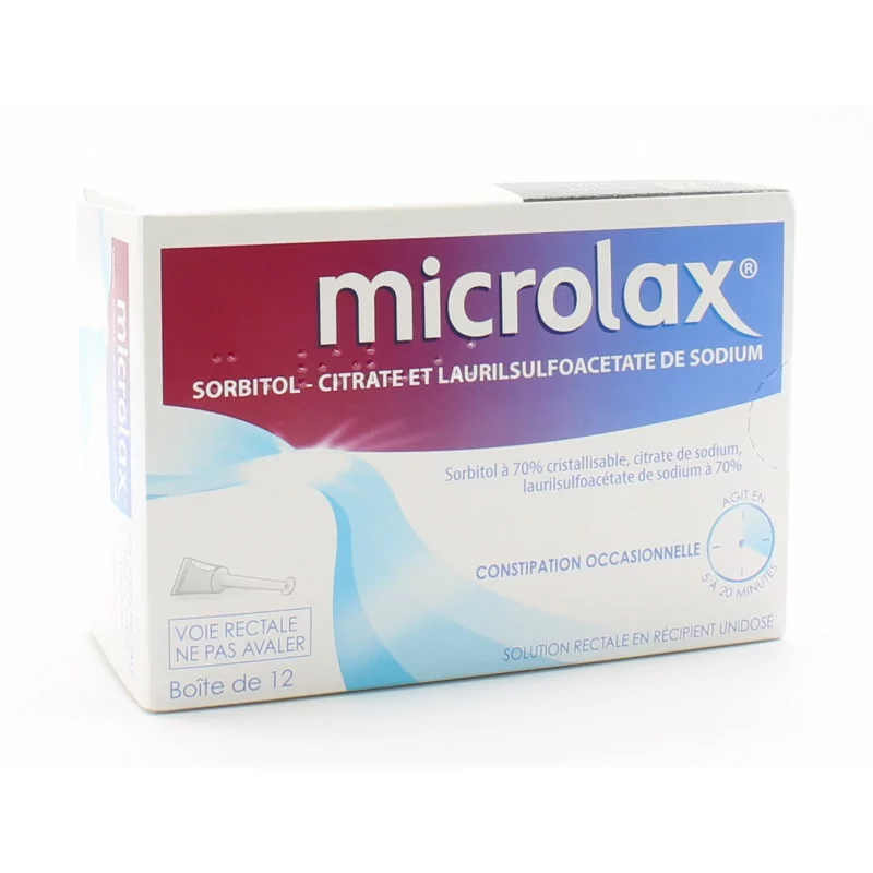 Microlax Solution Rectale 12 unidoses - Univers Pharmacie