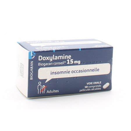 Doxylamine Biogaran Conseil 15mg 10 comprimés - Univers Pharmacie