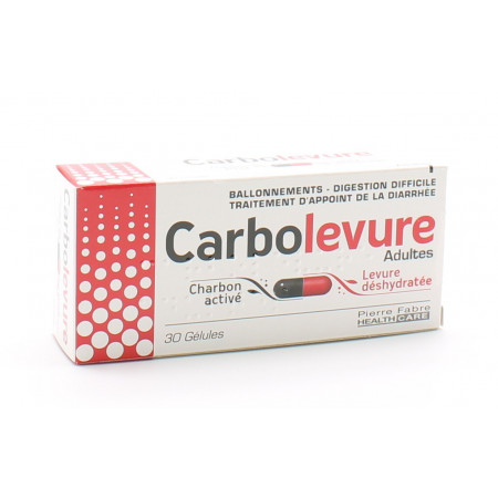 Carbolevure Adultes 30 gélules - Univers Pharmacie