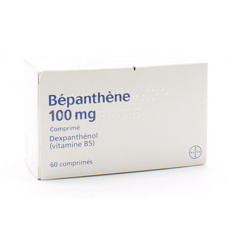 Bépanthène 100mg 60 comprimés  - Univers Pharmacie