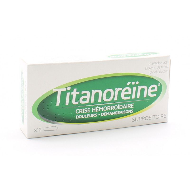 Titanoréïne 12 suppositoires - Univers Pharmacie